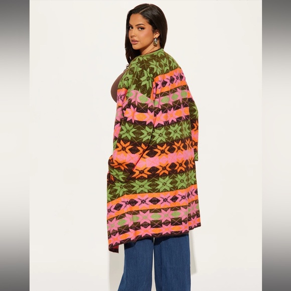 Phoenix Long Cardigan - Black/combo - Picture 3 of 3